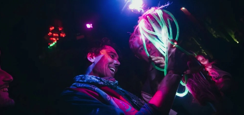 Davids Totem im Einsatz auf einer Festivalbühne